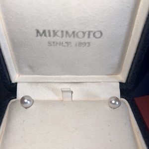 Mikimoto Pearl studs 6.5 mm 18k WG